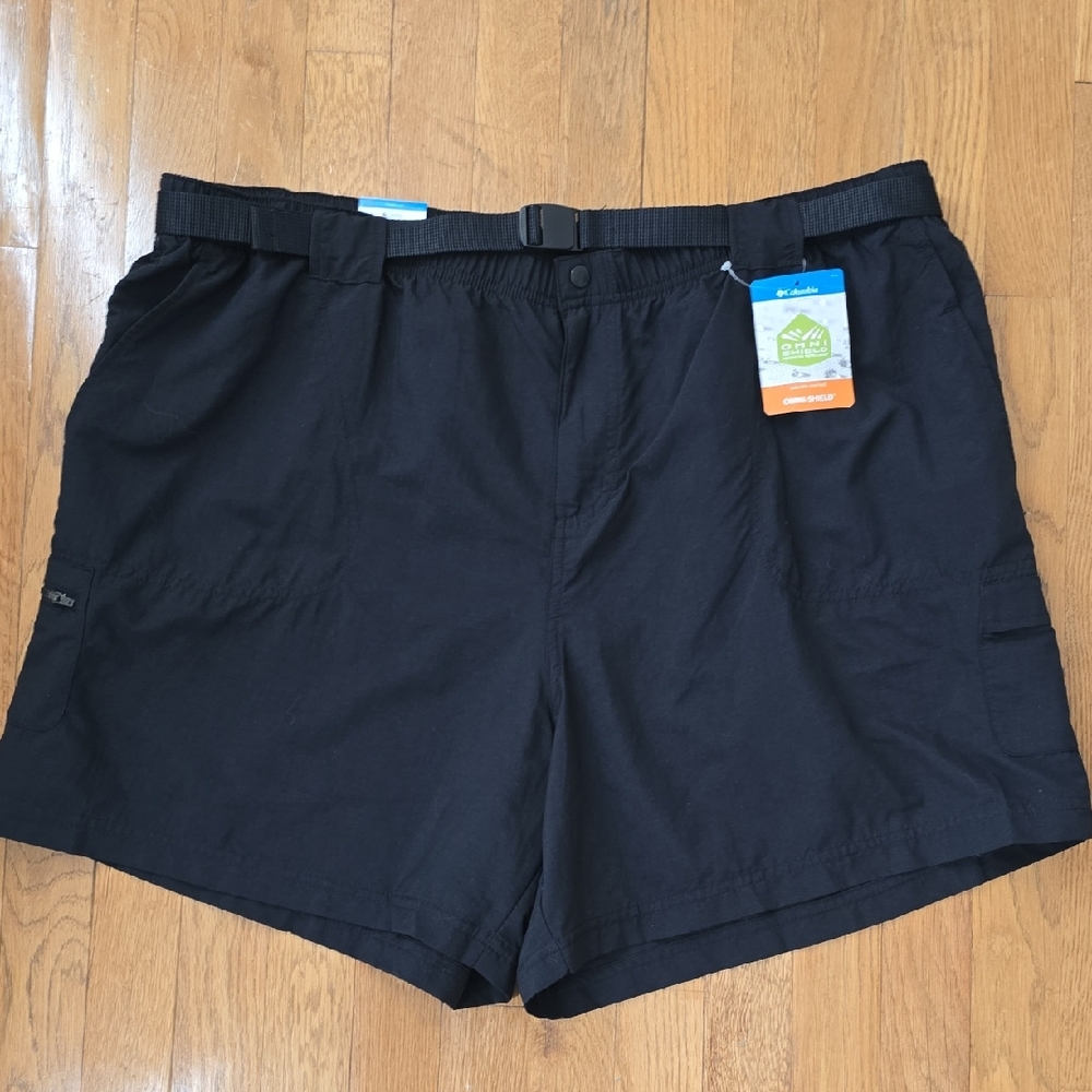 COLUMBIA BRAND WOMEN'S PLUS SIZE BLACK ATHLETIC COURT SHORTS SIZE XXL